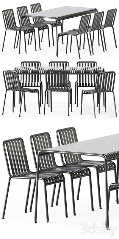 Palissade Table and Palissade Chair by Hay